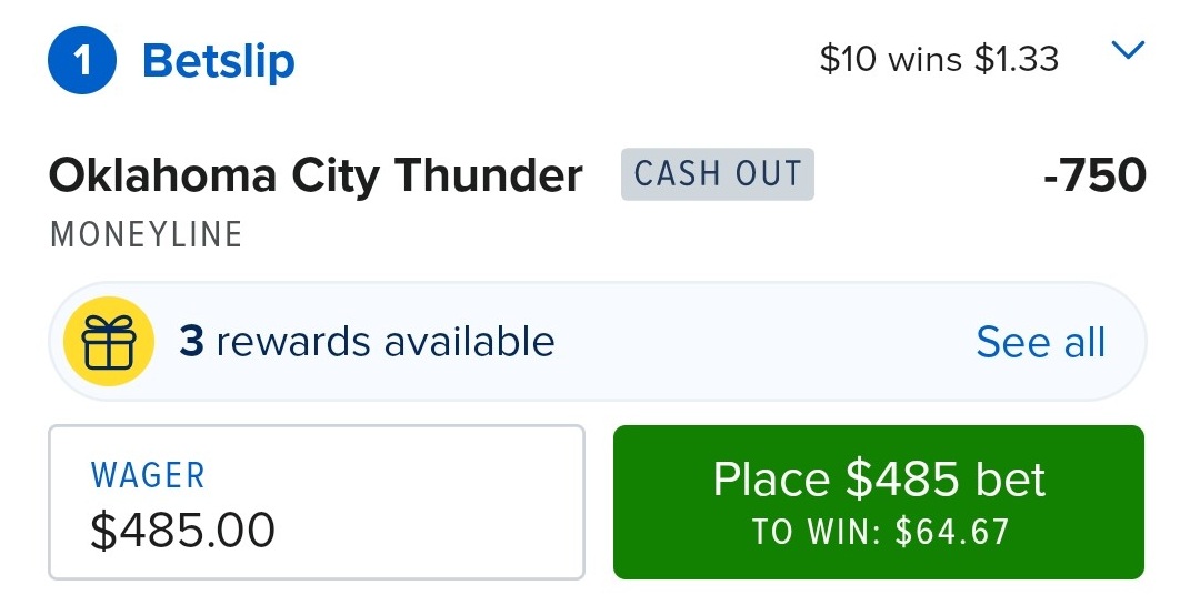 Bonus bet hedging calculation